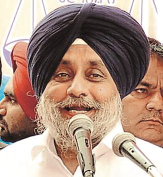 Shiromani Akali Dal President Sukhbir Singh Badal (HT Photo) Shiromani Akali Dal President Sukhbir Singh Badal (HT Photo)