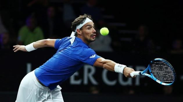 Fabio Fognini in action(REUTERS)