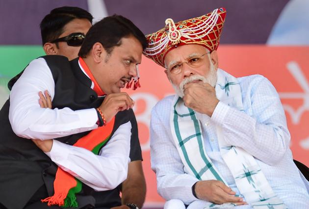 Prime Minister Narendra Modi with Maharashtra chief minister Devendra Fadnavis, Mumbai, September 19, 2019(PTI) Prime Minister Narendra Modi with Maharashtra chief minister Devendra Fadnavis, Mumbai, September 19, 2019(PTI)