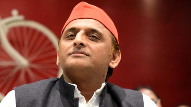 Samajwadi Party President Akhilesh Yadav addresses a press conference, at Samajwadi Party Office in Lucknow, Uttar Pradesh. (Photo by Dheeraj Dhawan / Hindustan Times) Samajwadi Party President Akhilesh Yadav addresses a press conference, at Samajwadi Party Office in Lucknow, Uttar Pradesh. (Photo by Dheeraj Dhawan / Hindustan Times)