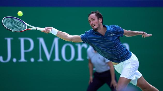 Russia's Daniil Medvedev in action against Canada's Vasek Pospisil(REUTERS)