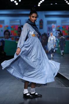 The Pathshala by Gazal Mishra gently leads you down the shaded lanes of your childhood, weaving Fashion into beloved Fables, caressing the senses while awakening the conscience. 