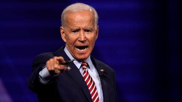Former US vice president and Democratic presidential frontrunner Joe Biden said Donald Trump sold out the courageous Kurds and Arabs who fought with America to smash ISIS’s caliphate. (Reuters) Former US vice president and Democratic presidential frontrunner Joe Biden said Donald Trump sold out the courageous Kurds and Arabs who fought with America to smash ISIS’s caliphate. (Reuters)