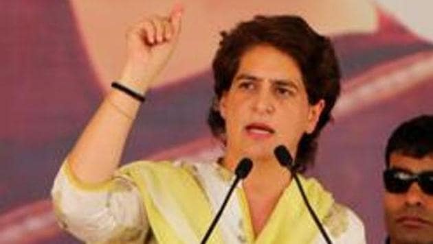 Congress general secretary Priyanka Gandhi Vadra. (Photo by Sanjeev Kumar/Hindustan Times) Congress general secretary Priyanka Gandhi Vadra. (Photo by Sanjeev Kumar/Hindustan Times)