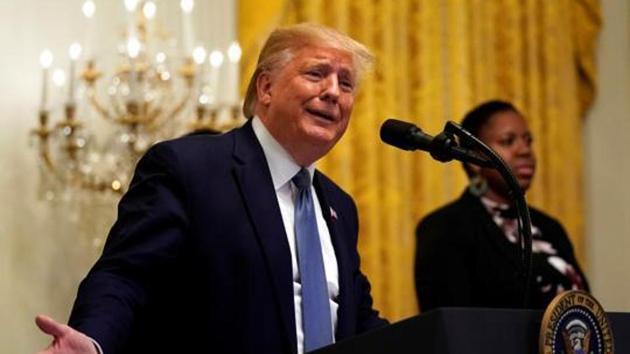U.S. President Donald Trump delivers remarks at Young Black Leadership Summit at the White House in Washington, U.S., October 4, 2019. REUTERS/Yuri Gripas (Reuters File Photo) U.S. President Donald Trump delivers remarks at Young Black Leadership Summit at the White House in Washington, U.S., October 4, 2019. REUTERS/Yuri Gripas (Reuters File Photo)