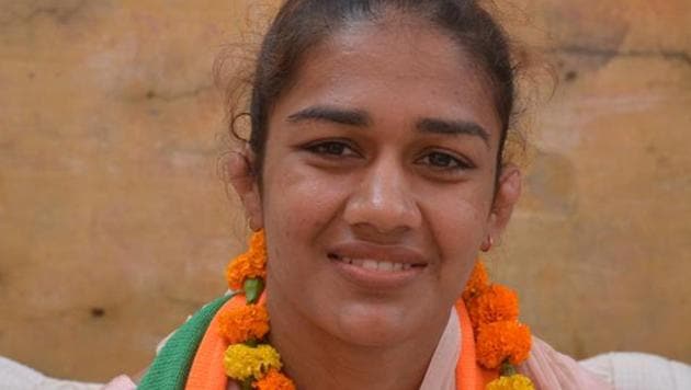 Wrestler Babita Phogat, BJP candidate from Dadri, poses for a picture during her campaign for the upcoming Haryana Vidhan Sabha elections at Dadri village, in Haryana. (Sant Arora/HT) Wrestler Babita Phogat, BJP candidate from Dadri, poses for a picture during her campaign for the upcoming Haryana Vidhan Sabha elections at Dadri village, in Haryana. (Sant Arora/HT)