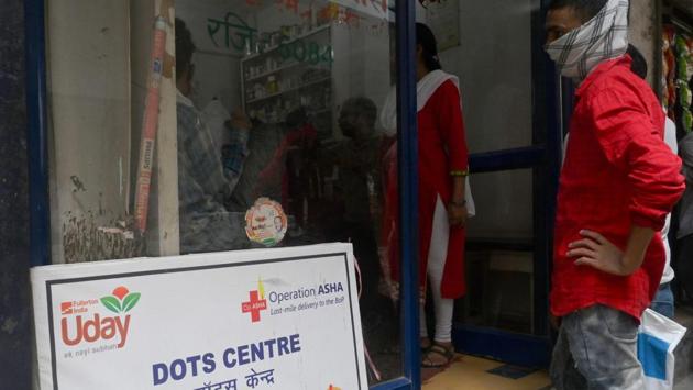 A patient waits for his turn at a DOTS centre. With an estimated 6,00,000 multidrug resistant TB cases worldwide -- and 1,35,000 in India -- “we created a monster,” says Sandeep Ahuja, co-founder of Operation ASHA, an NGO. But, the renewed campaign in India is a cause for optimism. “We have created the demon, let’s go out and cap it,” he says. “The numbers are still manageable... We have enough equipment in our arsenal.” (Money Sharma / AFP)