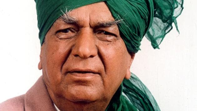 Devi Lal is known in the region for introducing a slab system for electricity consumption and pension for senior citizens.(HT File Photo)