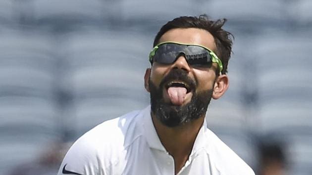 Indian cricket team captain Virat Kohli reacts.(PTI)