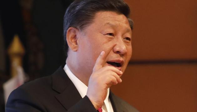 Chinese President Xi Jinping addresses a gathering at Soltee Hotel in Kathmandu, Nepal, Saturday, Oct. 12, 2019. (AP photo) Chinese President Xi Jinping addresses a gathering at Soltee Hotel in Kathmandu, Nepal, Saturday, Oct. 12, 2019. (AP photo)
