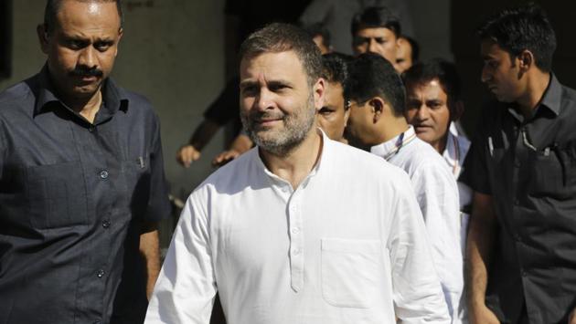 Congress leader Rahul Gandhi launched the party’s poll campaign in Maharashtra on Sunday. (AP) Congress leader Rahul Gandhi launched the party’s poll campaign in Maharashtra on Sunday. (AP)