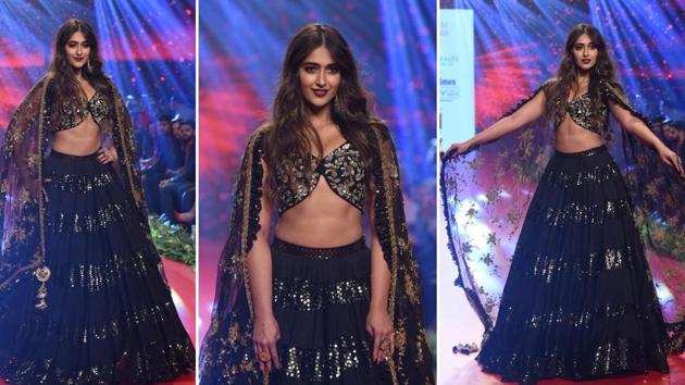 Ileana D’Cruz turned a showstopper for Vikram Phadnis at a fashion show in Mumbai on Sunday.(Varinder Chawla)