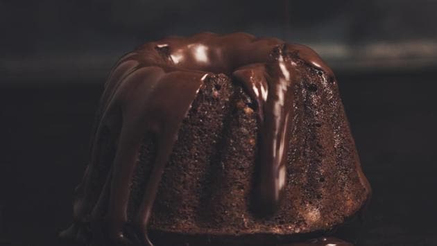 Chocolate bundt cake, slightly warmed before serving. (unsplash)