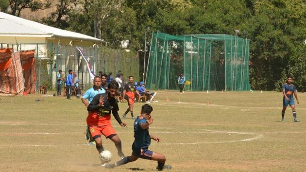 Participants during Football match at Rann-Neeti 2019.(HT)