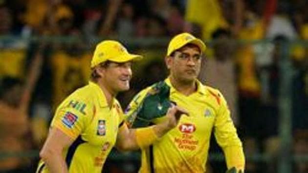 File image of Shane Watson and MS Dhoni.(AFP)