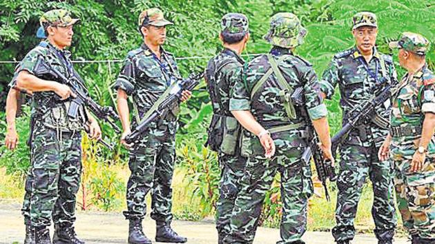 NSCN-IM rebels is seeking a separate flag and constitution for Nagaland. (HT Photo) NSCN-IM rebels is seeking a separate flag and constitution for Nagaland. (HT Photo)