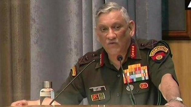 Army chief General Bipin Rawat in New Delhi on Tuesday. (ANI) Army chief General Bipin Rawat in New Delhi on Tuesday. (ANI)