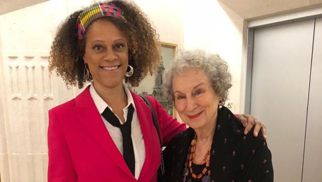 Margaret Atwood and Bernardine Evaristo share Booker Prize for Fiction.(Margaret Atwood/Twitter)