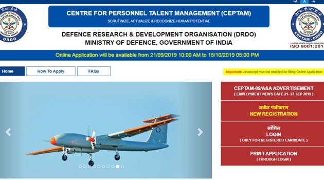 DRDO recruitment 2019: Registration for Admin and Allied cadre jobs ...