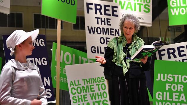 Author Margaret Atwood reads an extract during the launch of her new novel The Testaments at a book store in London, Britain late September 9, 2019. REUTERS/Dylan Martinez(REUTERS)