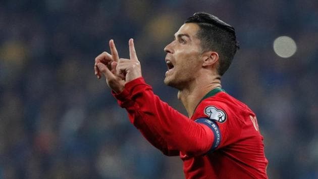 Cristiano Ronaldo celebrates scores his 700th career goal.(REUTERS) Cristiano Ronaldo celebrates scores his 700th career goal.(REUTERS)