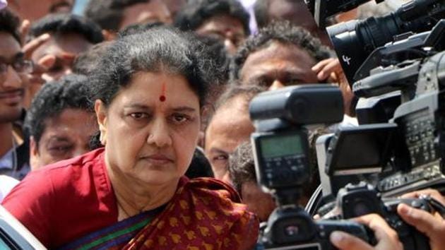 VK Sasikala is serving a four-year jail term for corruption. (PTI) VK Sasikala is serving a four-year jail term for corruption. (PTI)