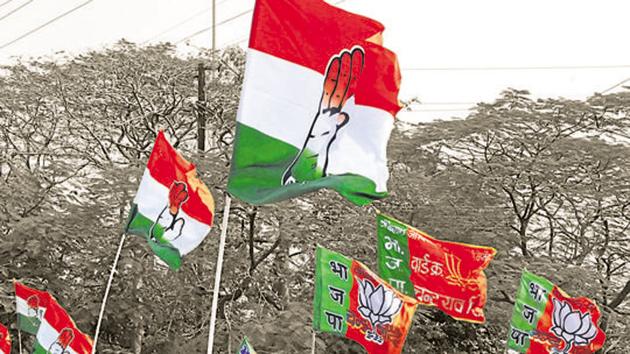 At least three Congress functionaries in Gurgaon and Badshahpur constituencies have joined the ruling Bharatiya Janata Party (BJP) this week. (Arun Mondhe/ Hindustan Times) At least three Congress functionaries in Gurgaon and Badshahpur constituencies have joined the ruling Bharatiya Janata Party (BJP) this week. (Arun Mondhe/ Hindustan Times)