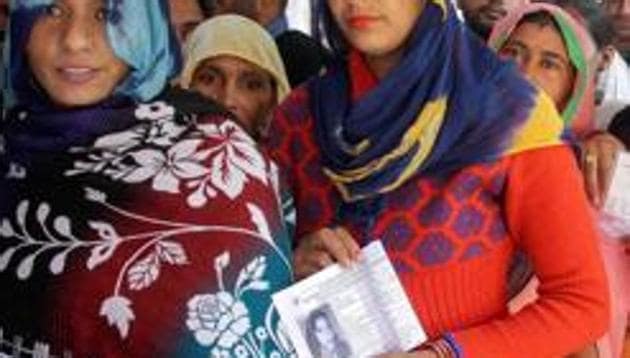 For sitting Bharatiya Janata Party legislator Prem Lata and Jannayak Janta Party’s (JJP) Dushyant Chautala, contesting for the seat for the second time, the battle could not have been stiffer and the stakes, higher.(PTI) For sitting Bharatiya Janata Party legislator Prem Lata and Jannayak Janta Party’s (JJP) Dushyant Chautala, contesting for the seat for the second time, the battle could not have been stiffer and the stakes, higher.(PTI)