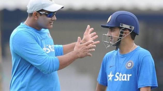 Anil Kumble, Gautam Gambhir(Twitter)