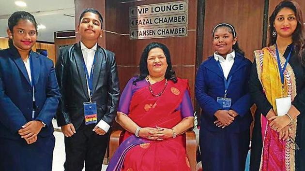 Students take part in mock UN event. (HT) Students take part in mock UN event. (HT)