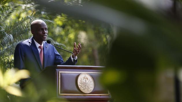 President Jovenel Moïse broke his silence Tuesday and said it would be irresponsible for him to resign amid unrest. “However long it takes, I am ready for dialogue. We don’t want to have another 1986,” Moïse said, referring to the year that then President Jean-Claude “Baby Doc” Duvalier fled Haiti following lengthy demonstrations. (Rebecca Blackwell / AP)