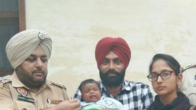 The infant was sent to Bal Ashram in Talwandi Khurd. (HT PHOTO) The infant was sent to Bal Ashram in Talwandi Khurd. (HT PHOTO)
