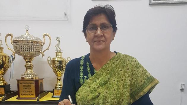 Saroj Achra, principal of Salwan Boys Sr Sec School, Old Rajendra Nagar (HT) Saroj Achra, principal of Salwan Boys Sr Sec School, Old Rajendra Nagar (HT)