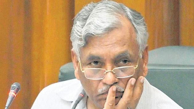 Delhi Assembly Speaker Ram Niwas Goel has been sentenced to six months in jail for trespassing the house of a realtor in an east Delhi colony in 2015. (File photo) Delhi Assembly Speaker Ram Niwas Goel has been sentenced to six months in jail for trespassing the house of a realtor in an east Delhi colony in 2015. (File photo)