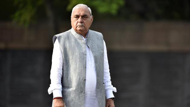 Congress leader Bhupinder Singh Hooda(Ajay Aggarwal/HT PHOTO)