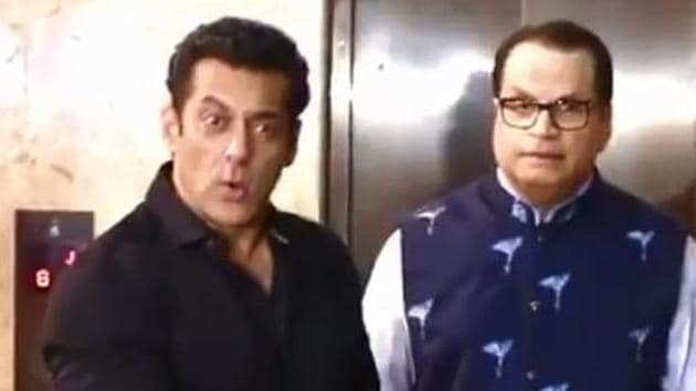 Salman Khan in a screengrab from the video.