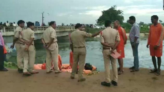 Since the water in the canal was flowing at high speed and it was dark all along the canal, the car could not be located immediately, the police said.(ANI PHOTO.) Since the water in the canal was flowing at high speed and it was dark all along the canal, the car could not be located immediately, the police said.(ANI PHOTO.)