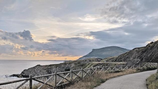 Visitors can synchronise their morning walk, in the beach town of Pobena, with the sunrise(Gaurav Gupta)