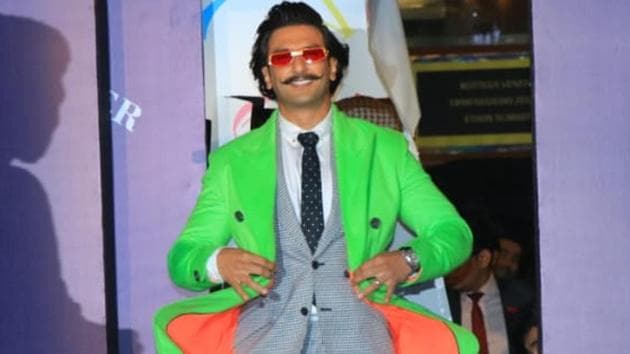 Ranveer Singh at an event on Saturday.(Varinder Chawla)