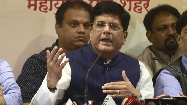 File photo of Union Minister Piyush Goyal. (Photo by Ravindra Joshi/HT)