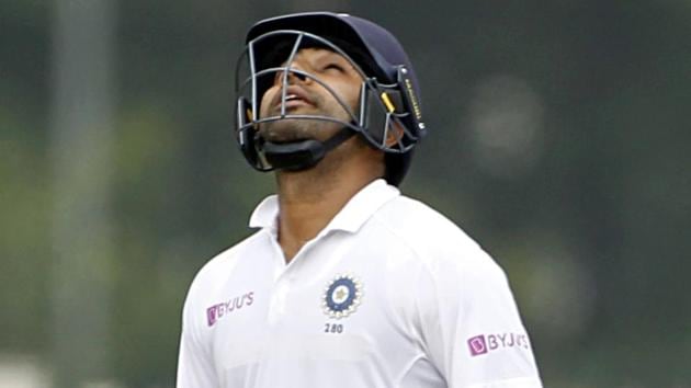 Rohit Sharma reacts after his half-century. (ANI) Rohit Sharma reacts after his half-century. (ANI)