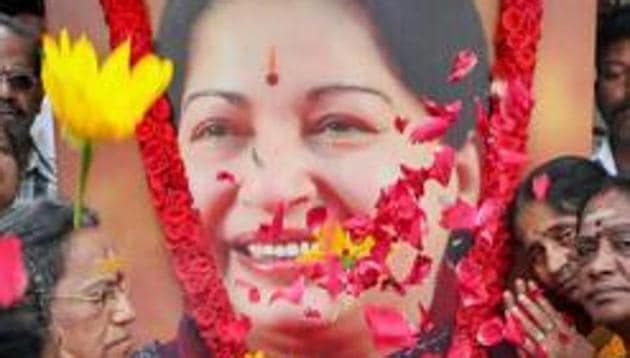 Former CM Jayalalithaa was admitted in Chennai’s Apollo Hospital on September 22, 2016. After 75 days of treatment, she was declared dead on December 5, 2016. (PTI FILE PHOTO.) Former CM Jayalalithaa was admitted in Chennai’s Apollo Hospital on September 22, 2016. After 75 days of treatment, she was declared dead on December 5, 2016. (PTI FILE PHOTO.)