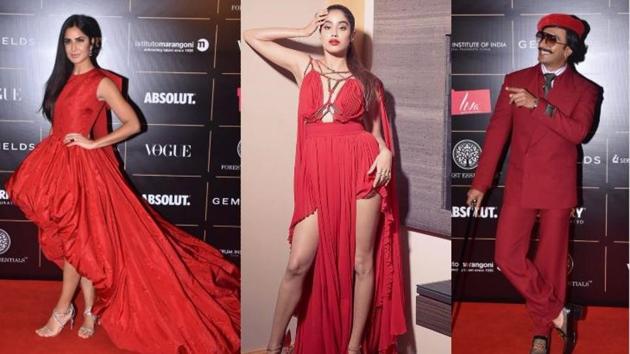Katrina Kaif, Janhvi Kapoor, Ranveer Singh walk the red carpet at Vogue Women of the Year Awards.