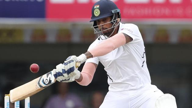 India's Umesh Yadav, right, bats.(AP)