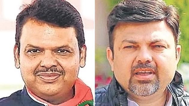 Maharashtra chief minister Devendra Fadnavis (left) , the BJP cnadidate from Nagpur South West assembly seat , is contesting against Ashish Deshmukh of Congress in the October 21 Maharashtra assembly election.(HT Photos)