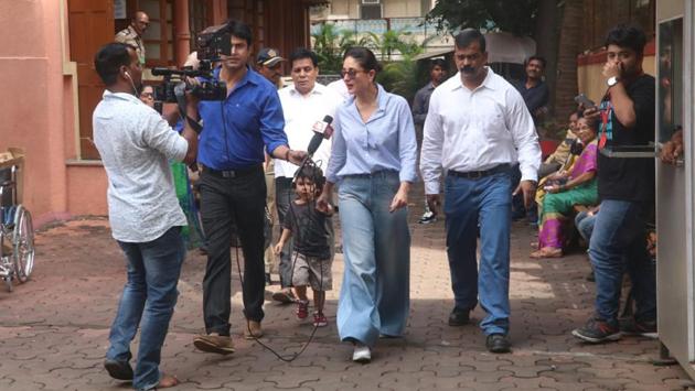Kareena Kapoor was accompanied by her son Taimur.