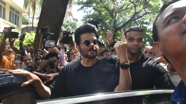 Anil Kapoor cast his vote early Monday morning.