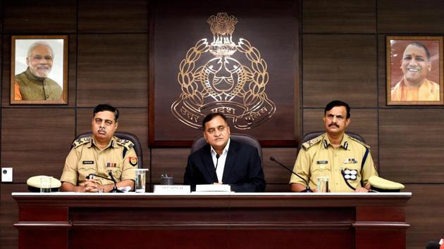 Uttar Pradesh DGP OP Singh addresses media on the murder of Kamlesh Tewari, in Lucknow. Five persons, including three in Surat, have been taken into custody in connection with the killing of Kamlesh Tiwari, the president of a little-known Hindu Samaj Party, police said on Saturday.(Photo: PTI)