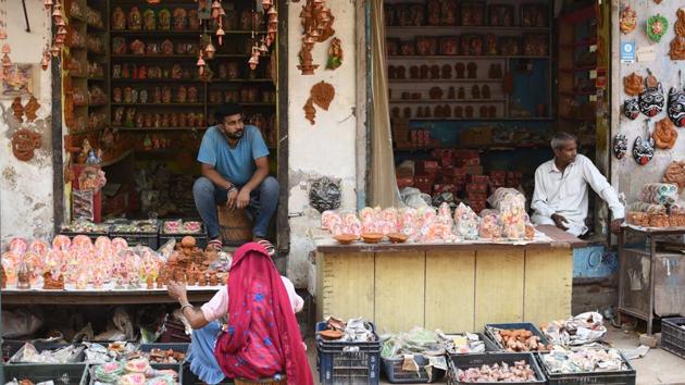 Photos: Dim Diwali fervor impedes business in Delhi’s Kumhar Gram ...