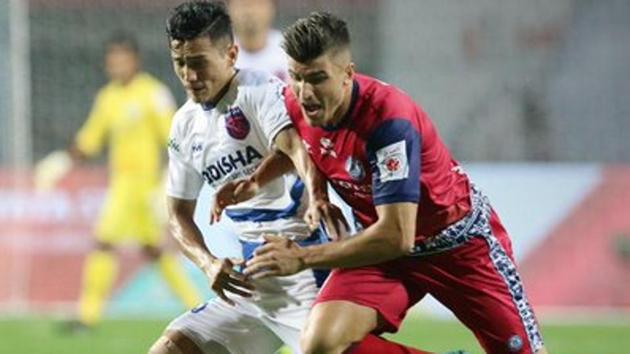 Jamshedpur FC beat Odisha FC 2-1.(Twitter) Jamshedpur FC beat Odisha FC 2-1.(Twitter)